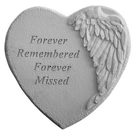Kay Berry Kay Berry 08907 Winged Heart Memorial Stone - Forever Remembered 8907